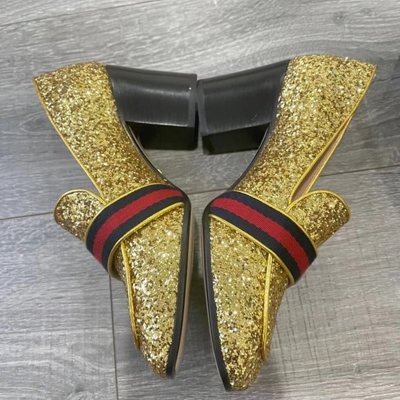 Gucci glitter peyton loafer pump - Picture 7 of 9